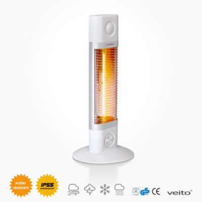Energivenlig Varmelampe bord/gulvmodel Veito CH1200 / Hvid